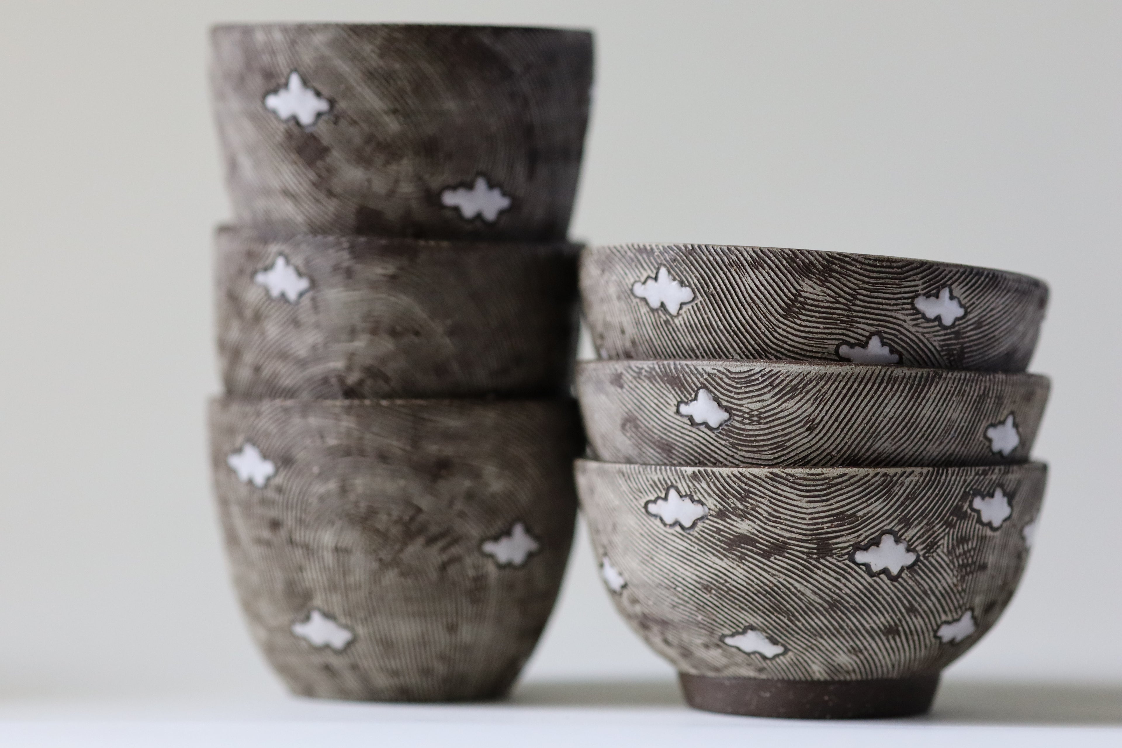 small bowls - clouds