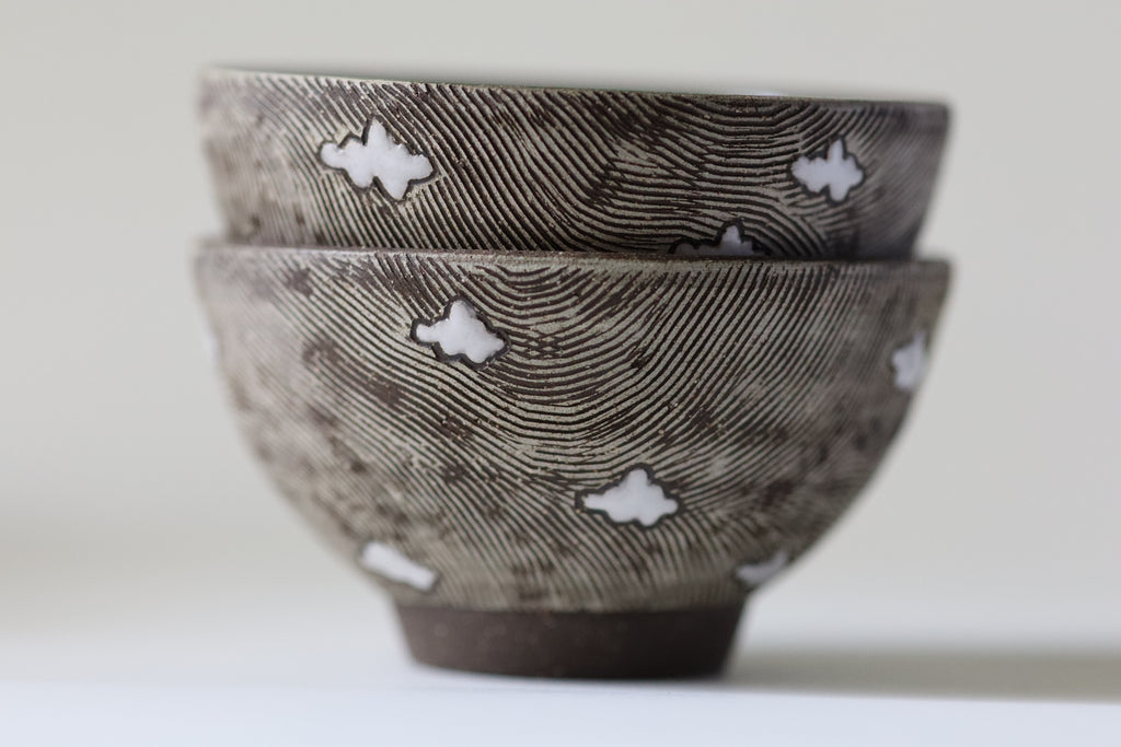small bowls - clouds