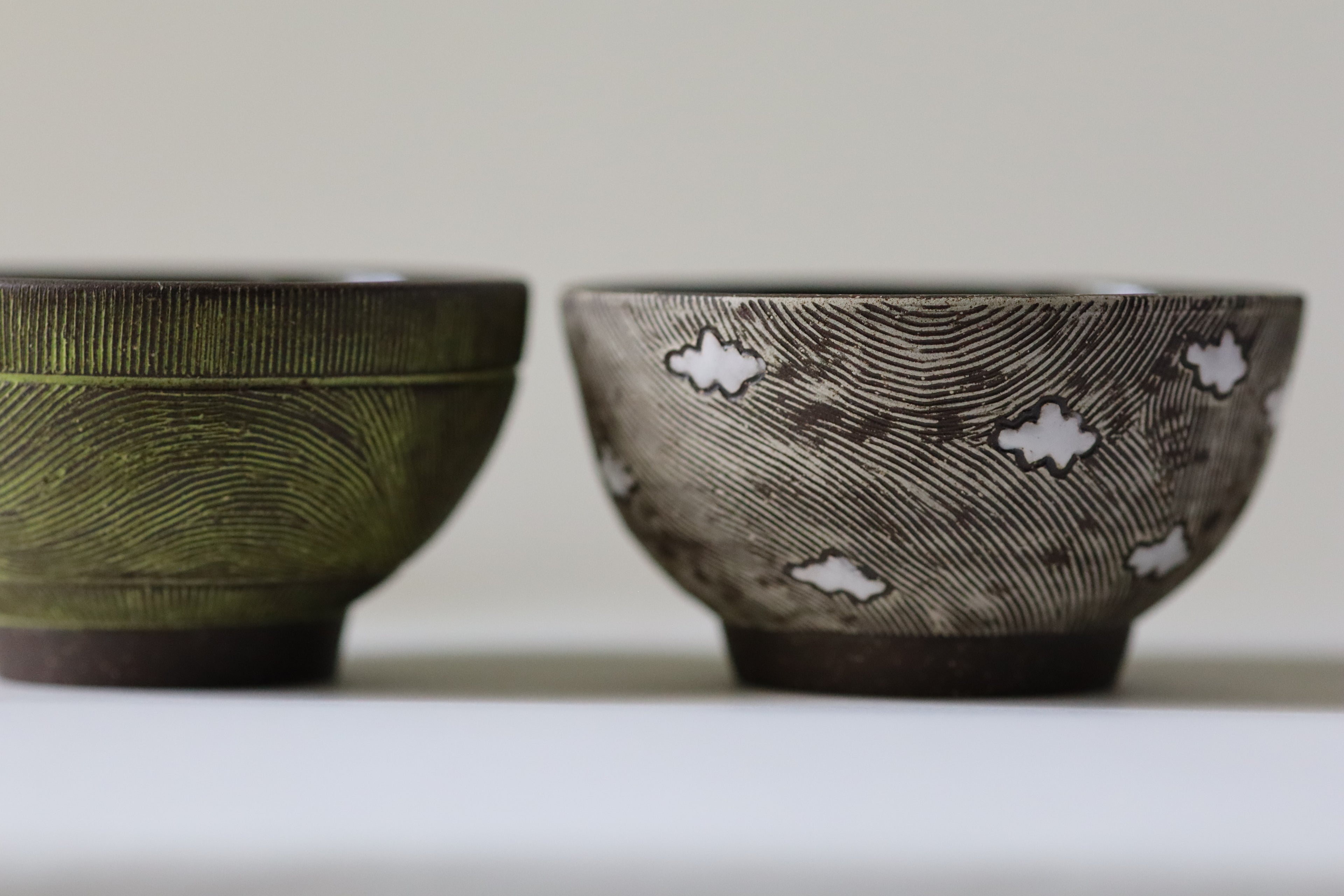 small bowls - clouds