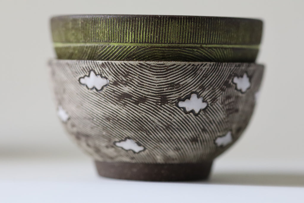 small bowls - clouds