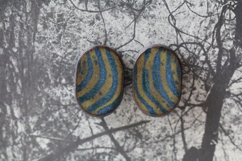 tile earrings - ovals