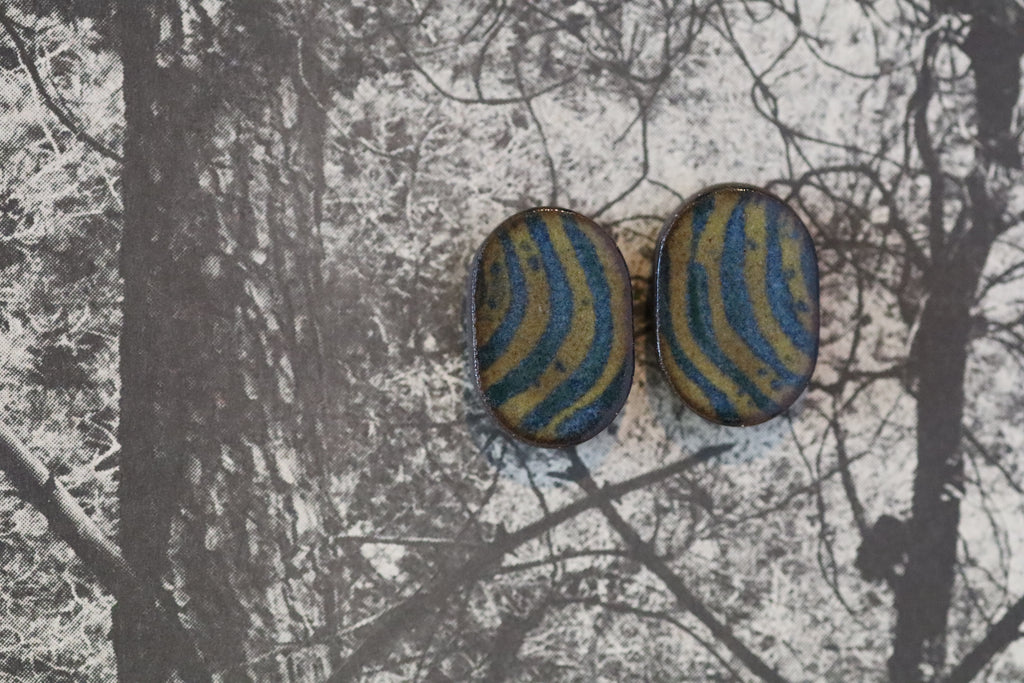 tile earrings - ovals