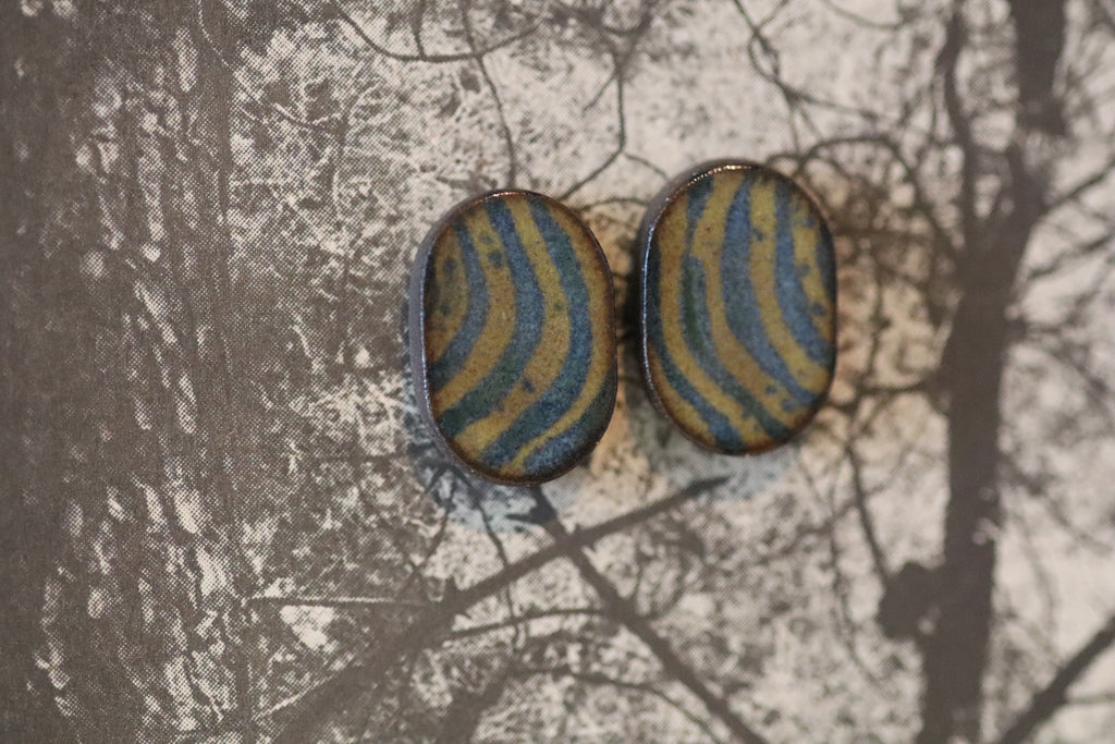 tile earrings - ovals
