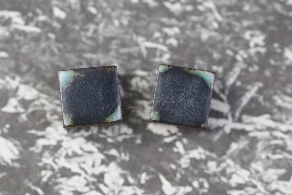tile earrings - tiny squares