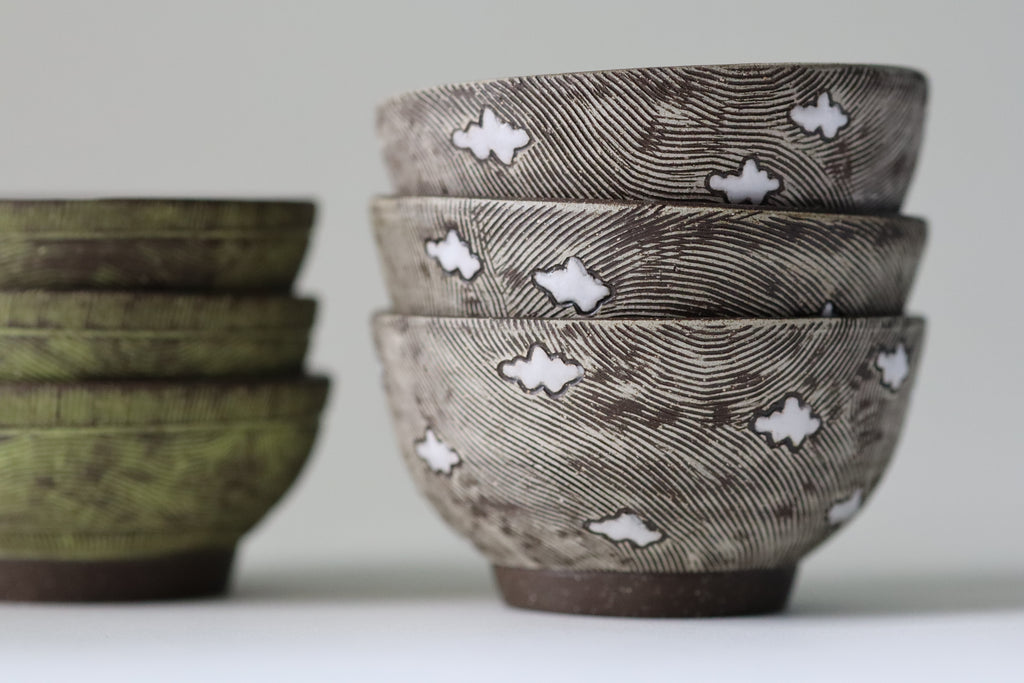 small bowls - clouds