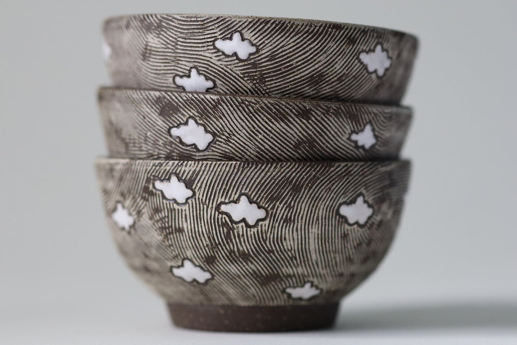 small bowls - clouds