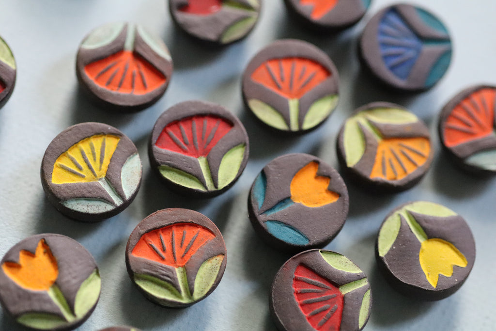 flower magnets - 5 pack !