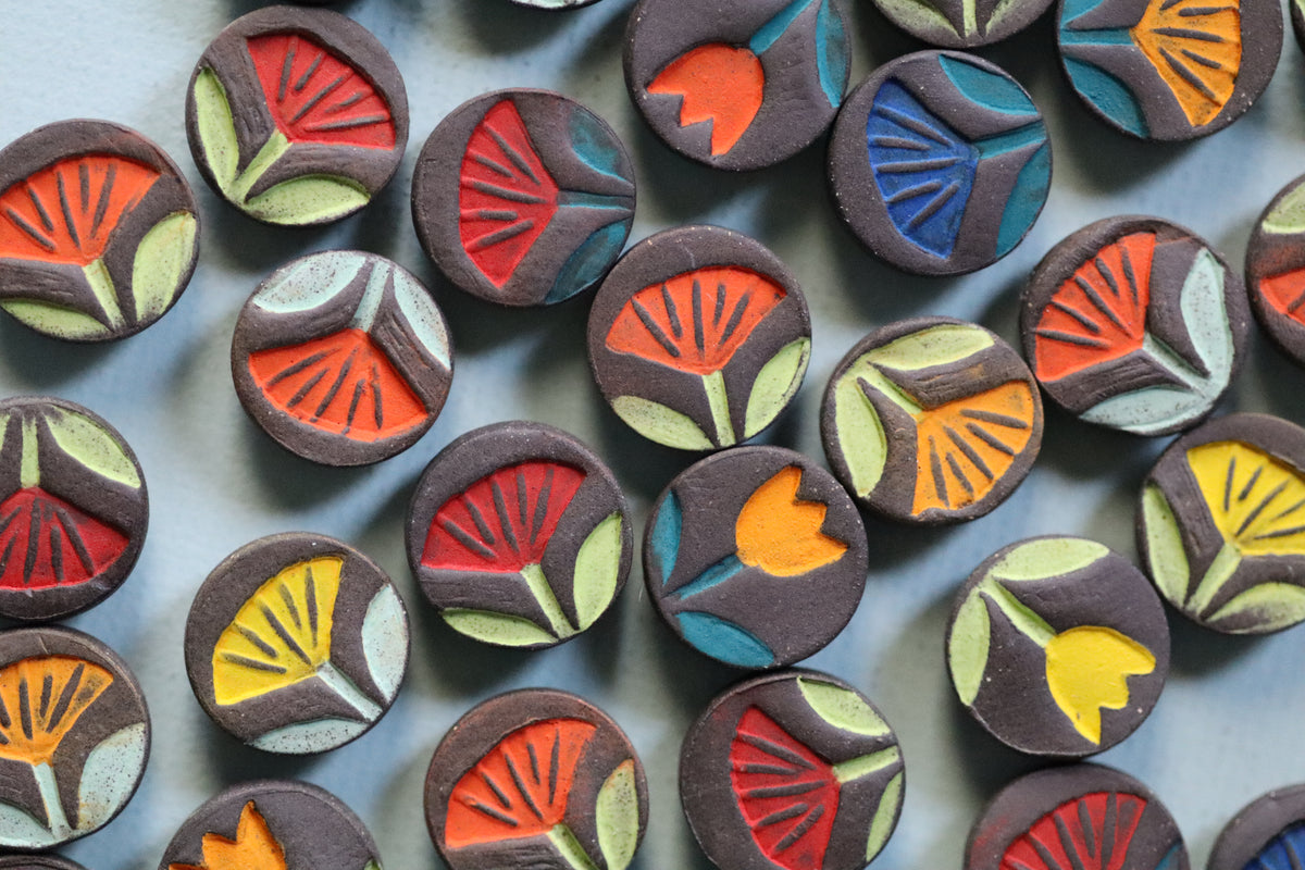 flower magnets - 5 pack !