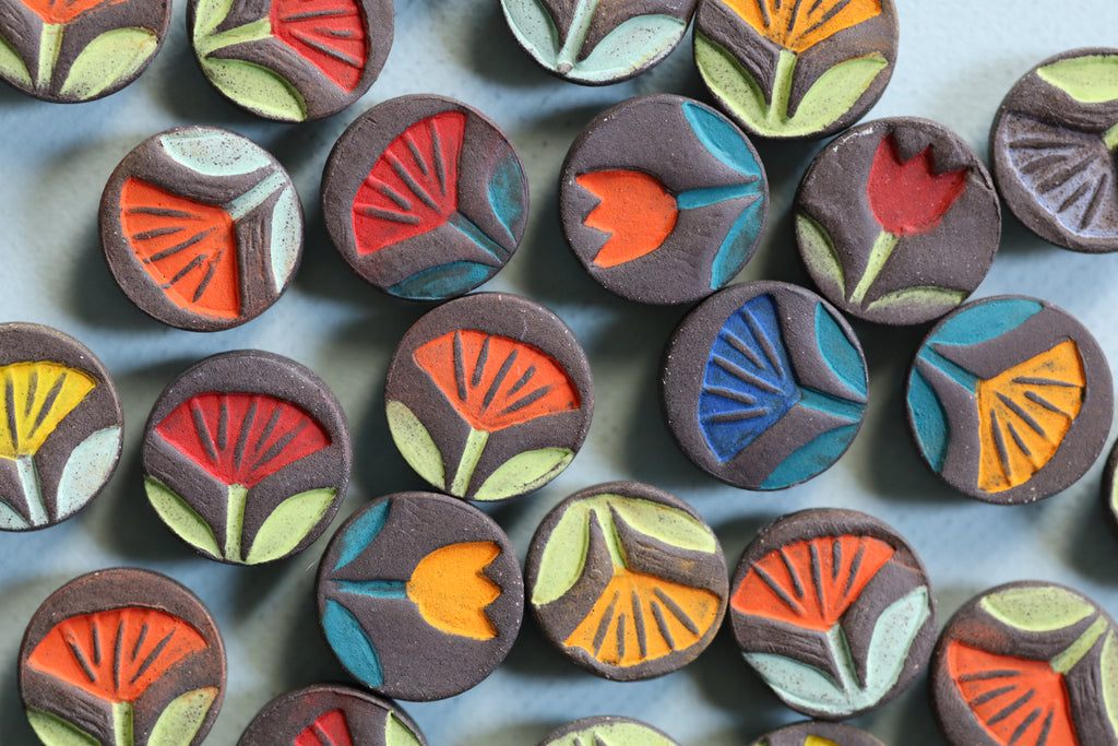 flower magnets - 5 pack !