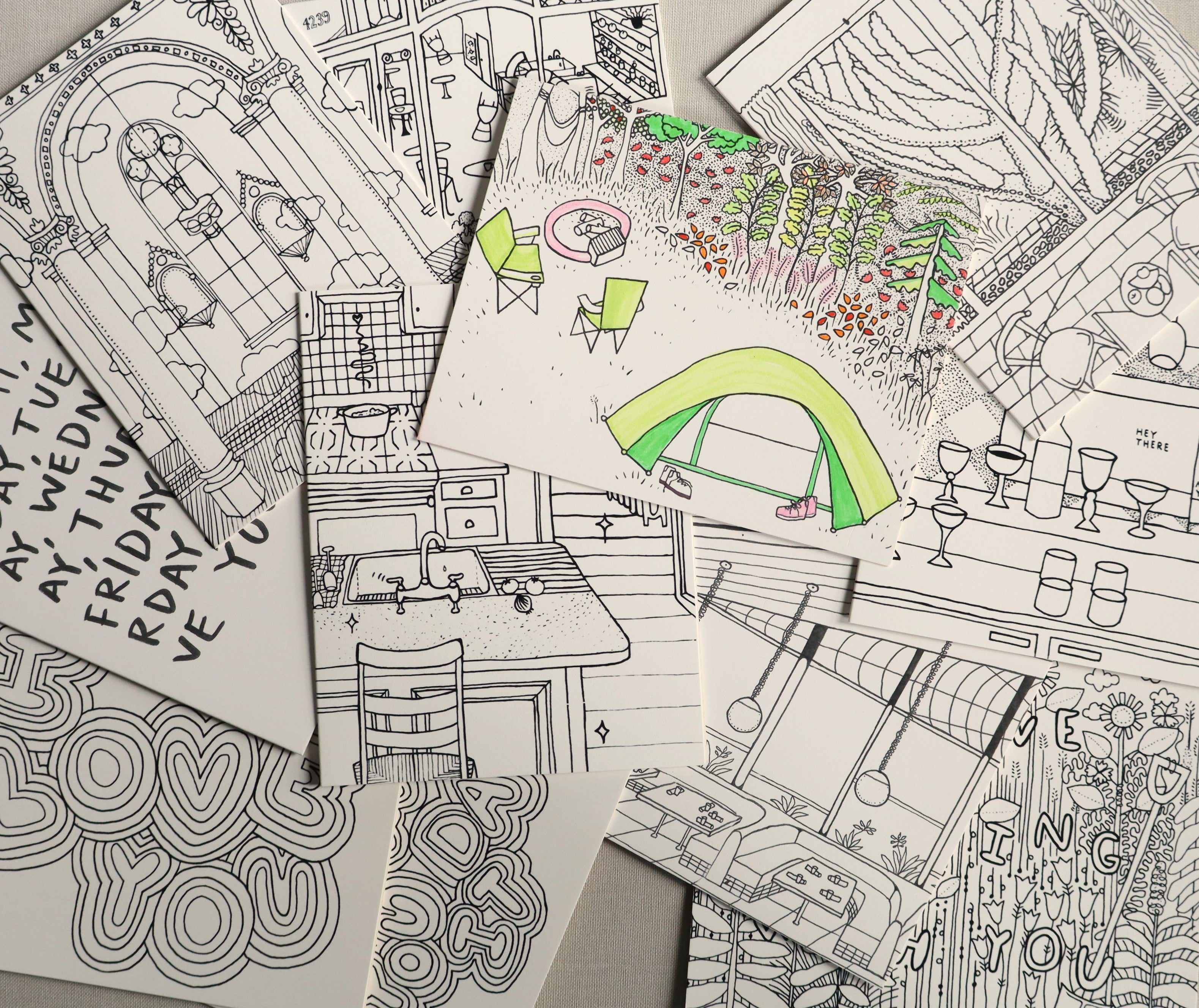 5 pack of cards ! mix & match your favorite designs